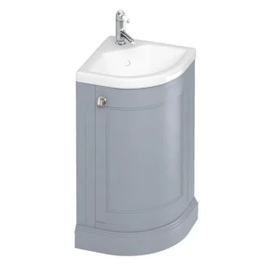 Burlington Floor Standing Corner Vanity Unit - Classic Grey - 430mm Wide