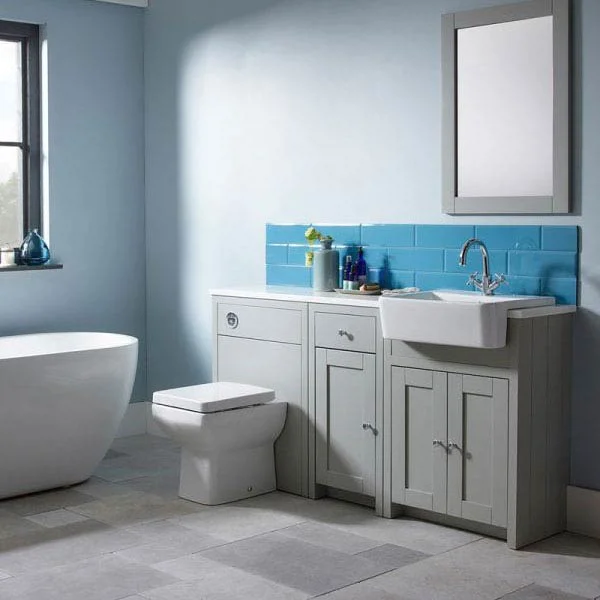 Tavistock Lansdown 700mm Freestanding Unit with Basin - Pebble Grey - Image 3
