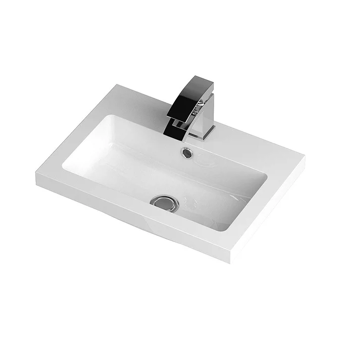 Apollo2 505mm Gloss Grey Wall Hung Vanity Unit - Image 2