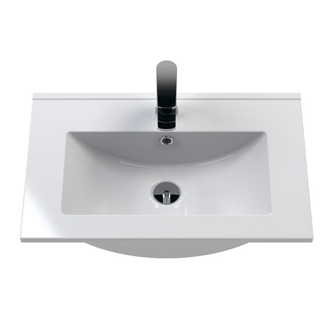 Voyage Wall Hung Vanity - 500mm Cool Grey with Chrome Handle - Image 4