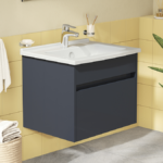 VitrA S50 Anthracite 600mm Wall Hung 1-Drawer Vanity Unit