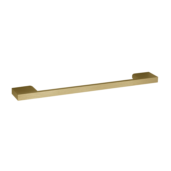 Roxbury Deco Fluted 500mm Grey Vanity Unit - Wall Hung 1-Drawer Unit with Brushed Brass Handle - Image 4