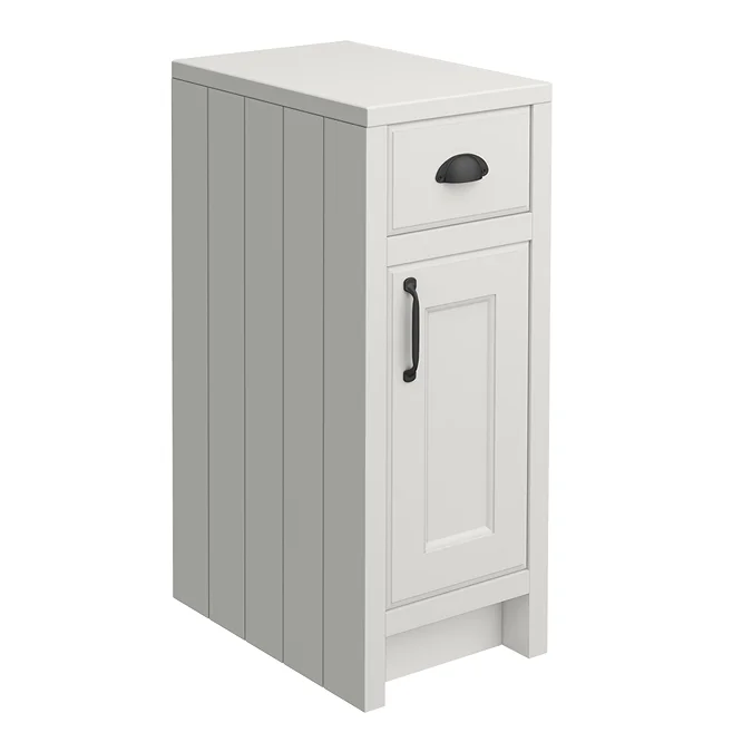 Chatsworth 560 Traditional Grey Vanity Sink + 300 Cupboard Unit with Matt Black Handles - Image 6