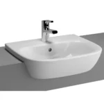 VitrA Zentrum Semi-Recessed Basin - 1 Tap Hole