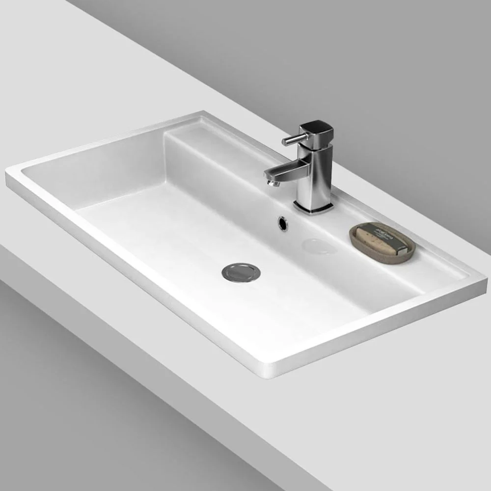 Nuie Tribute Square Inset Basin - 800 x 450mm