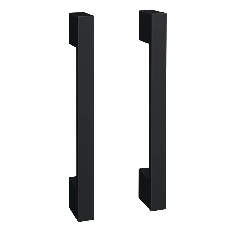 Apollo2 505mm Gloss Grey Compact Floor Standing Vanity Unit w. Matt Black Handles - Image 3