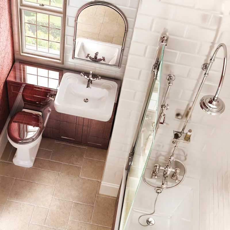 Burlington Classic Semi Recessed 58cm Basin - Image 2