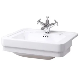 Burlington Classic Semi Recessed 58cm Basin