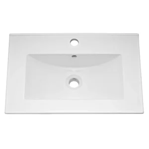Nuie 600mm Minimalist Ceramic Inset Basin
