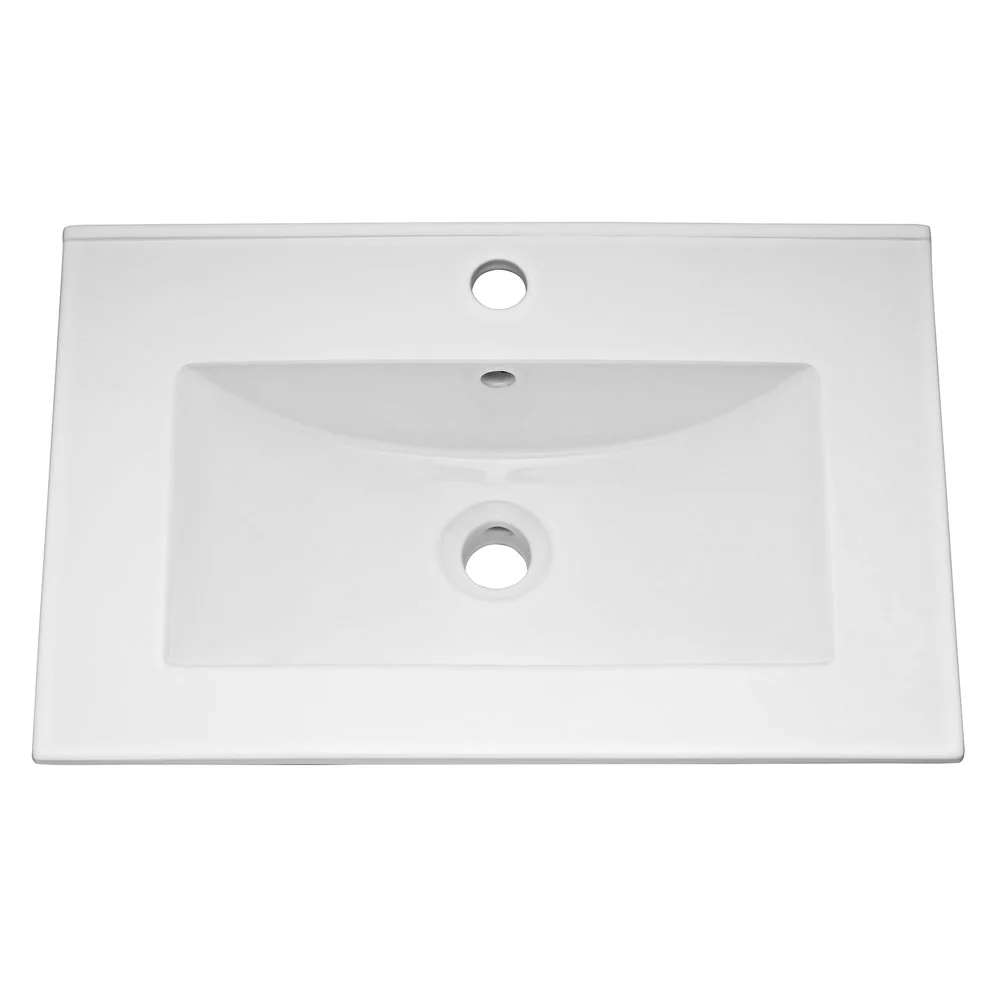 Nuie 600mm Minimalist Ceramic Inset Basin