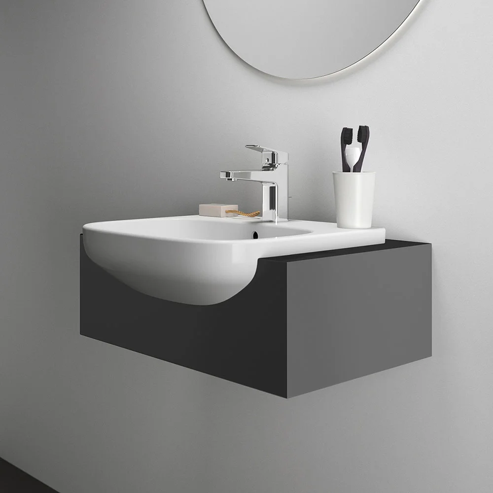 Ideal Standard i.Life A 500mm 1TH Semi-Recessed Basin - Image 5