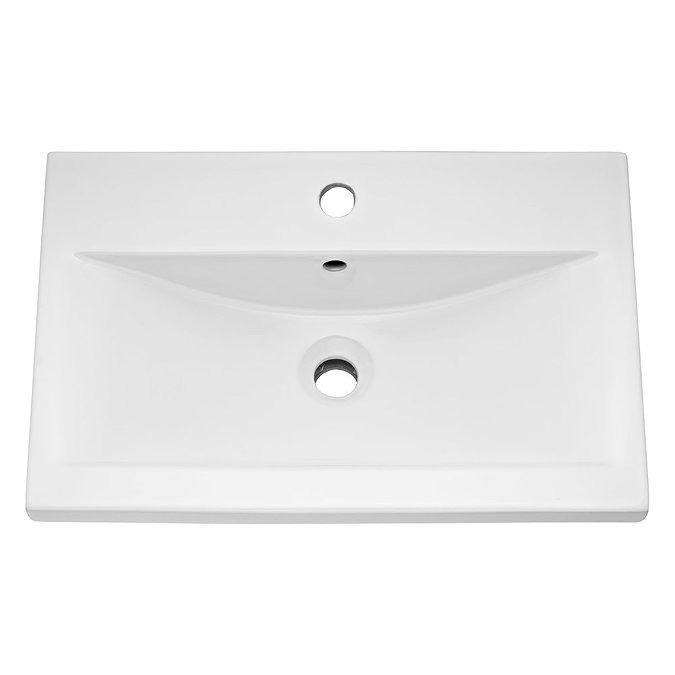 Arezzo 500 Matt Teal Green Floor Standing Vanity Unit with Chrome Handles - Image 2