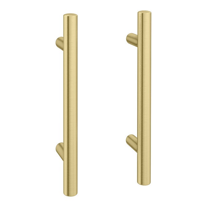 Venice 560 Gloss White Vanity with Brushed Brass Handles (Unit Depth 300mm) - Image 2