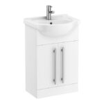AquaSure Cove White PVC 550mm Vanity Unit - 100% Waterproof