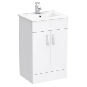 Toreno White 500mm Vanity Unit (Flat Packed)