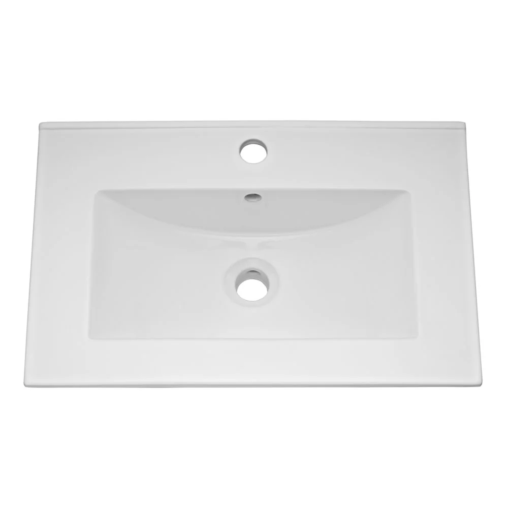 Toreno Light Grey 600mm Modern Vanity Unit - Image 3