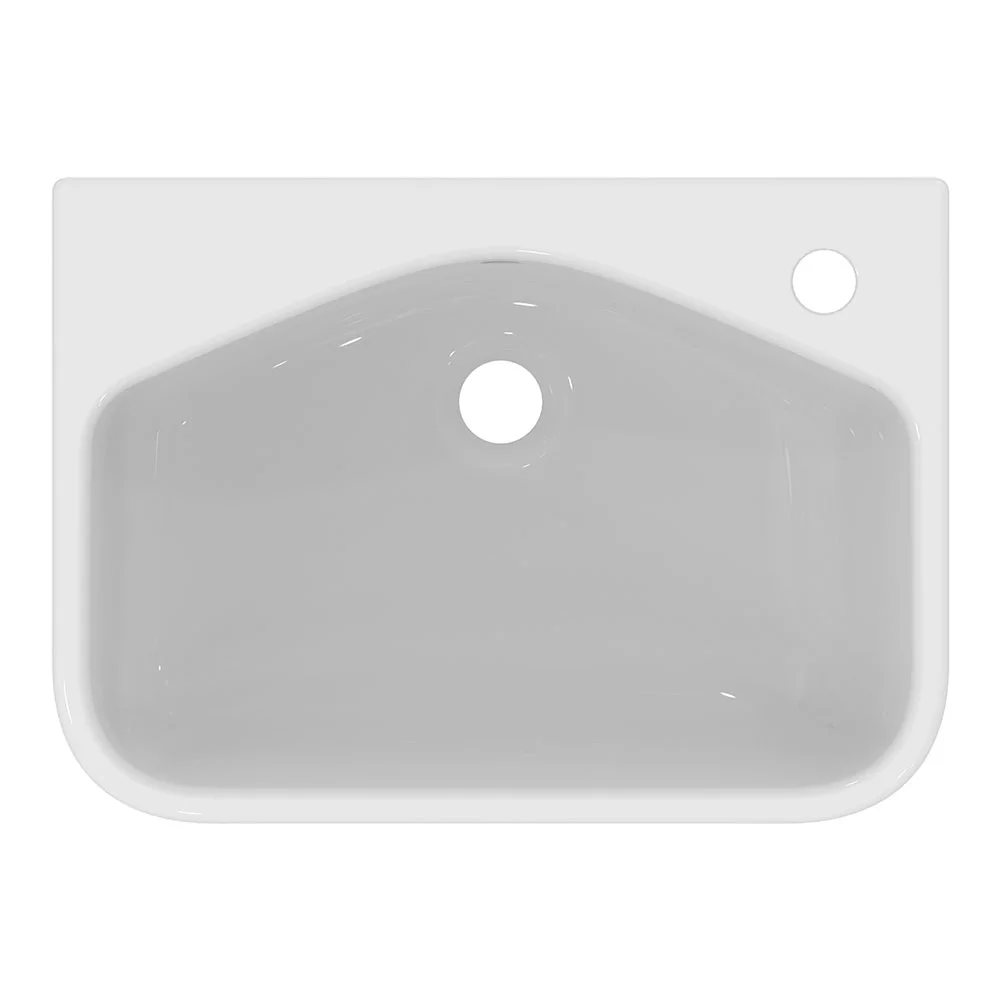 Ideal Standard i.Life S 500mm 1TH Semi-Recessed Basin - Image 2