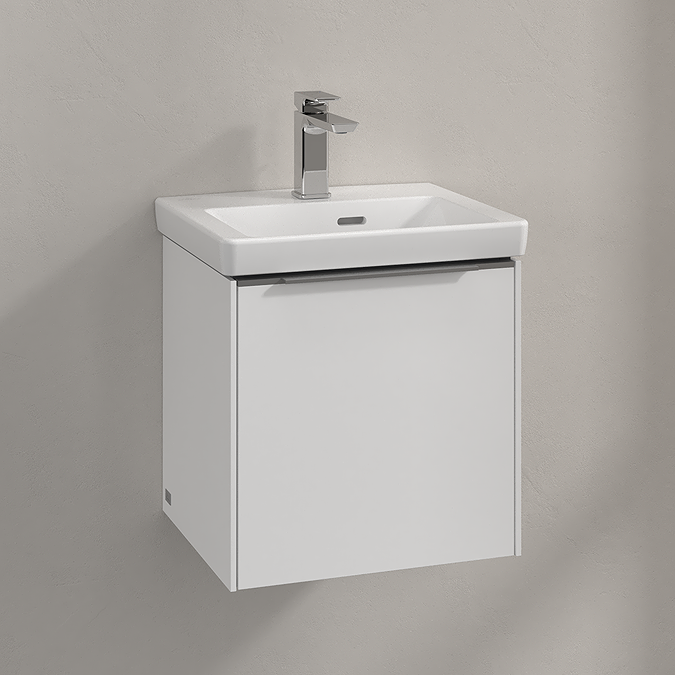 Villeroy and Boch Subway 3.0 Brilliant White 450mm Wall Hung 1-Door Vanity Unit - Image 2