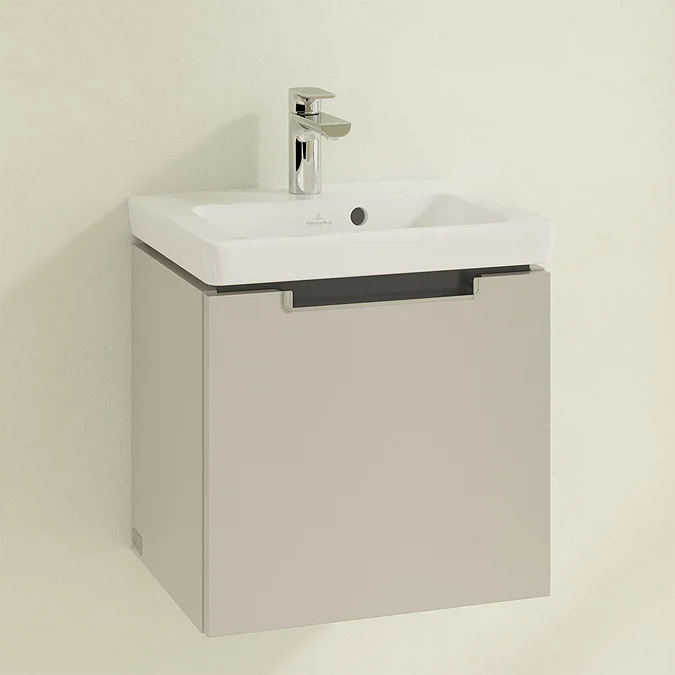 Villeroy and Boch Subway 2.0 Soft Grey 450mm Wall Hung 1-Drawer Vanity Unit - Image 2