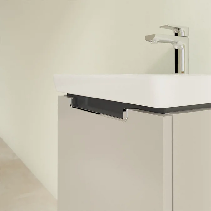 Villeroy and Boch Subway 2.0 Soft Grey 450mm Wall Hung 1-Drawer Vanity Unit - Image 3