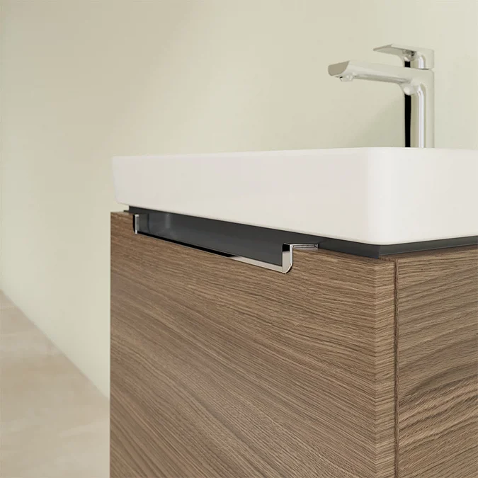 Villeroy and Boch Subway 2.0 Arizona Oak 550mm Wall Hung 1-Drawer Vanity Unit - Image 3
