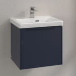 Villeroy and Boch Subway 3.0 Marine Blue 500mm Wall Hung 1-Drawer Vanity Unit