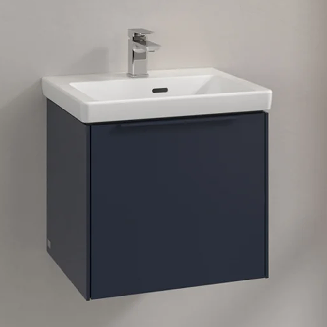 Villeroy and Boch Subway 3.0 Marine Blue 500mm Wall Hung 1-Drawer Vanity Unit