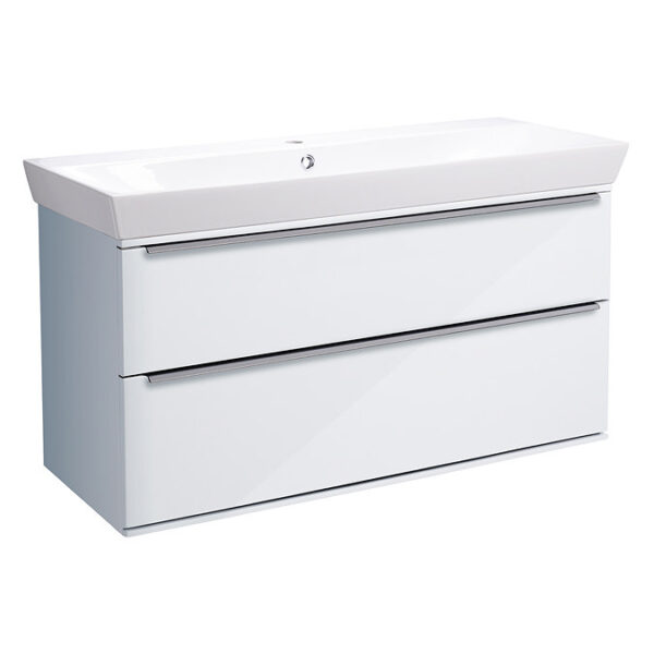 Roper Rhodes Scheme 1000mm Wall Mounted Double Drawer Unit with Ceramic ...