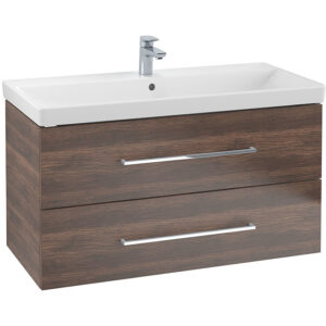 Villeroy and Boch Avento Arizona Oak 1000mm Wall Hung 2-Drawer Vanity Unit