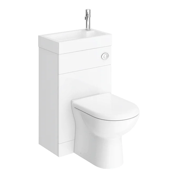 Alaska Combined Two-In-One Wash Basin & Toilet (500mm wide x 300mm) - Image 4