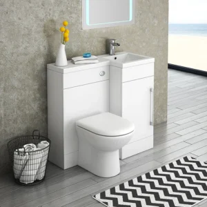 Valencia 900mm Combination Bathroom Suite Unit + Round Toilet