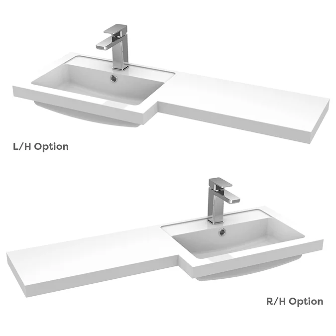 Arezzo 1000 Matt Blue Combination Furniture Pack (Brushed Brass Flush & Handles) - Image 4