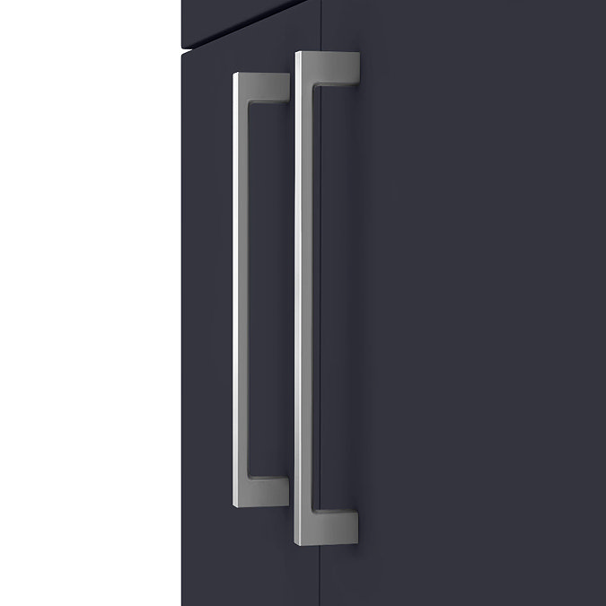 Arezzo 1100 Matt Blue Slimline Combination Vanity Unit (Chrome Flush & Handles) - Image 4