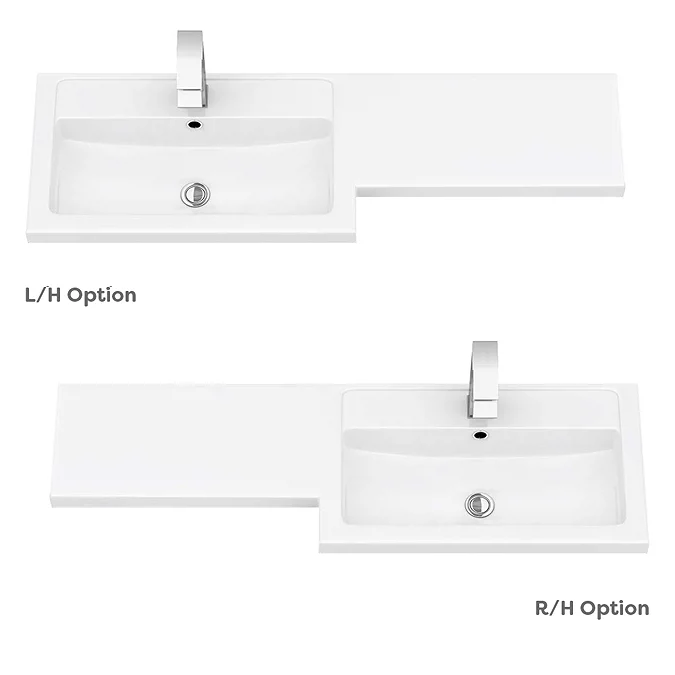 Arezzo 1100 Matt Grey Combination Furniture Pack (Matt Black Flush & Handles) - Image 4