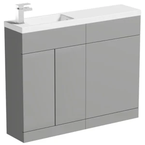 Orchard MySpace 1050mm Slim Stone Grey Combination Unit (550 Vanity + 500 WC unit)