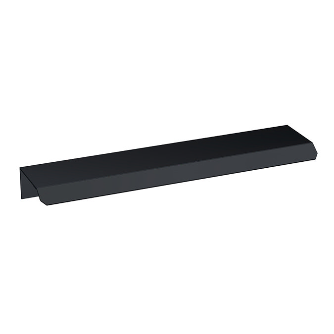 Voyage Wall Hung Double Basin Vanity - 1200mm Arctic White with Matt Black Handles - Image 4