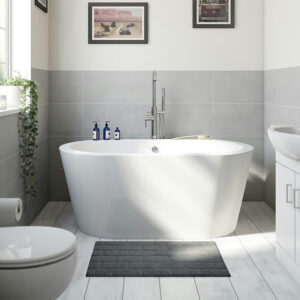 Orchard 1700 x 800mm Double Ended Freestanding Bath with Waste