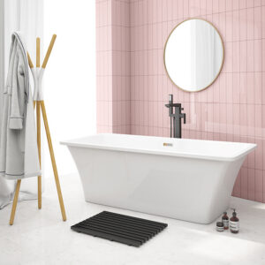 Arezzo 1700 x 750 Modern Square Roll Top Bath