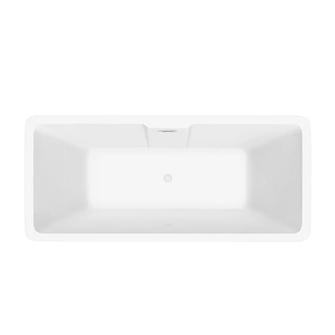 Arezzo 1700 x 750 Modern Square Roll Top Bath - Image 3