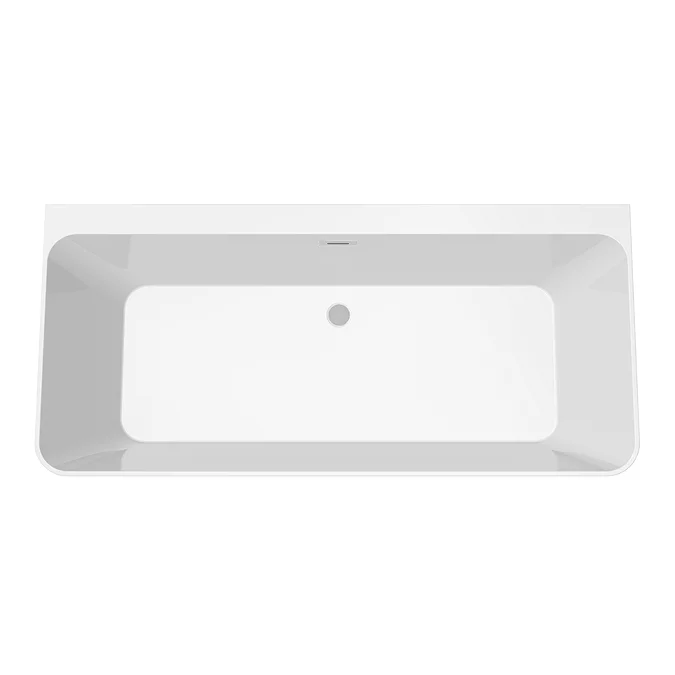 Mileto Square Back to Wall Modern Bath (1700 x 800mm) - Image 3