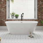Tissington 1500 x 730 Traditional Curved Freestanding Bath - Double Ended with Waste