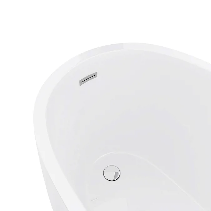 Toreno 1370 Small Modern Slipper Free Standing Bath - Image 3