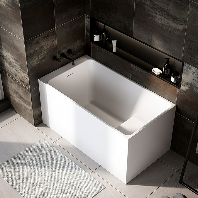 Milan Deep Seated Soaking Bath (1300 x 700mm) with Waste