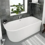 Arezzo 1700 x 750 Modern Curved Corner Bath