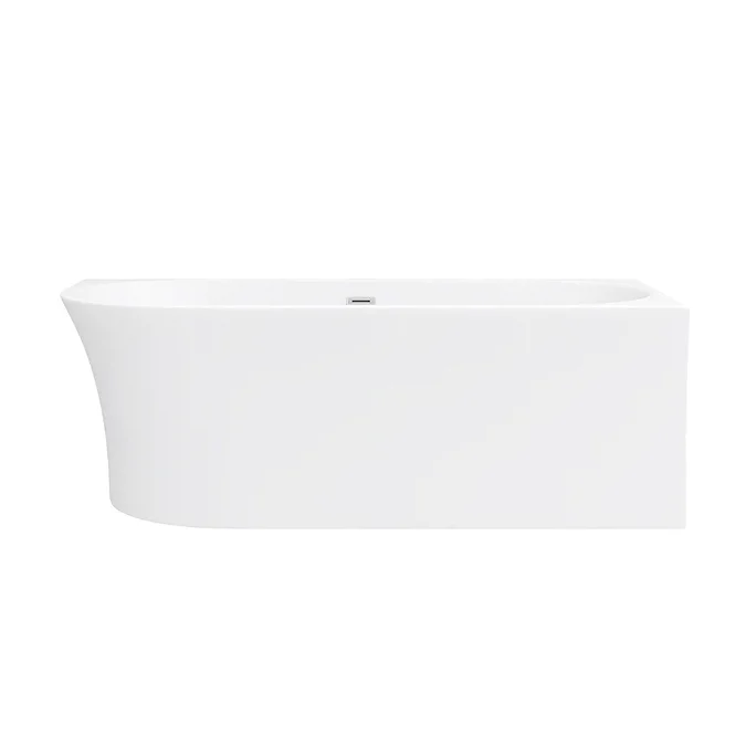 Arezzo 1700 x 750 Modern Curved Corner Bath - Image 4