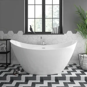 Flare 1720 x 750mm Modern Double Ended Freestanding Bath