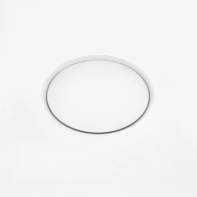 Arezzo 1600 x 855 Matt White Solid Stone Curved Single Ended Bath - Image 2