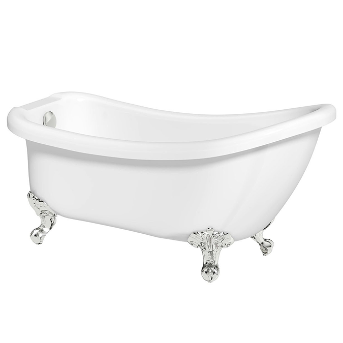 Orchard Winchester 1690 x 705mm Slipper Freestanding Bath with Chrome Feet - Image 2