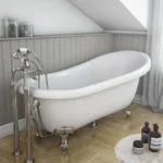 Astoria 1710 Roll Top Slipper Bath + Chrome Leg Set
