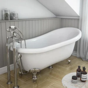 Astoria 1710 Roll Top Slipper Bath + Chrome Leg Set